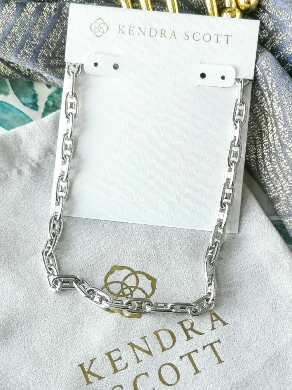 Kendra Scott Bailey Silver Chain Necklace